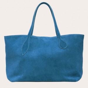 Little Liffner Mega Sprout Suede Tote Donna Blu | 8913-YAXDC